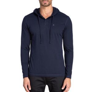 BNWT!!!JARED LANG HENLEY KNIT HOODIE // TOTAL ECLIPSE